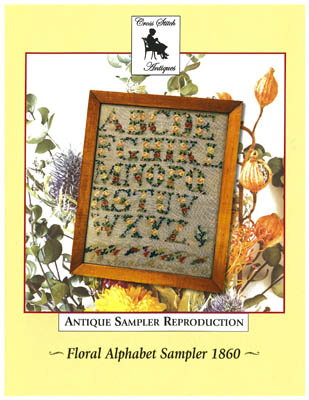 Floral Alphabet Sampler 1860